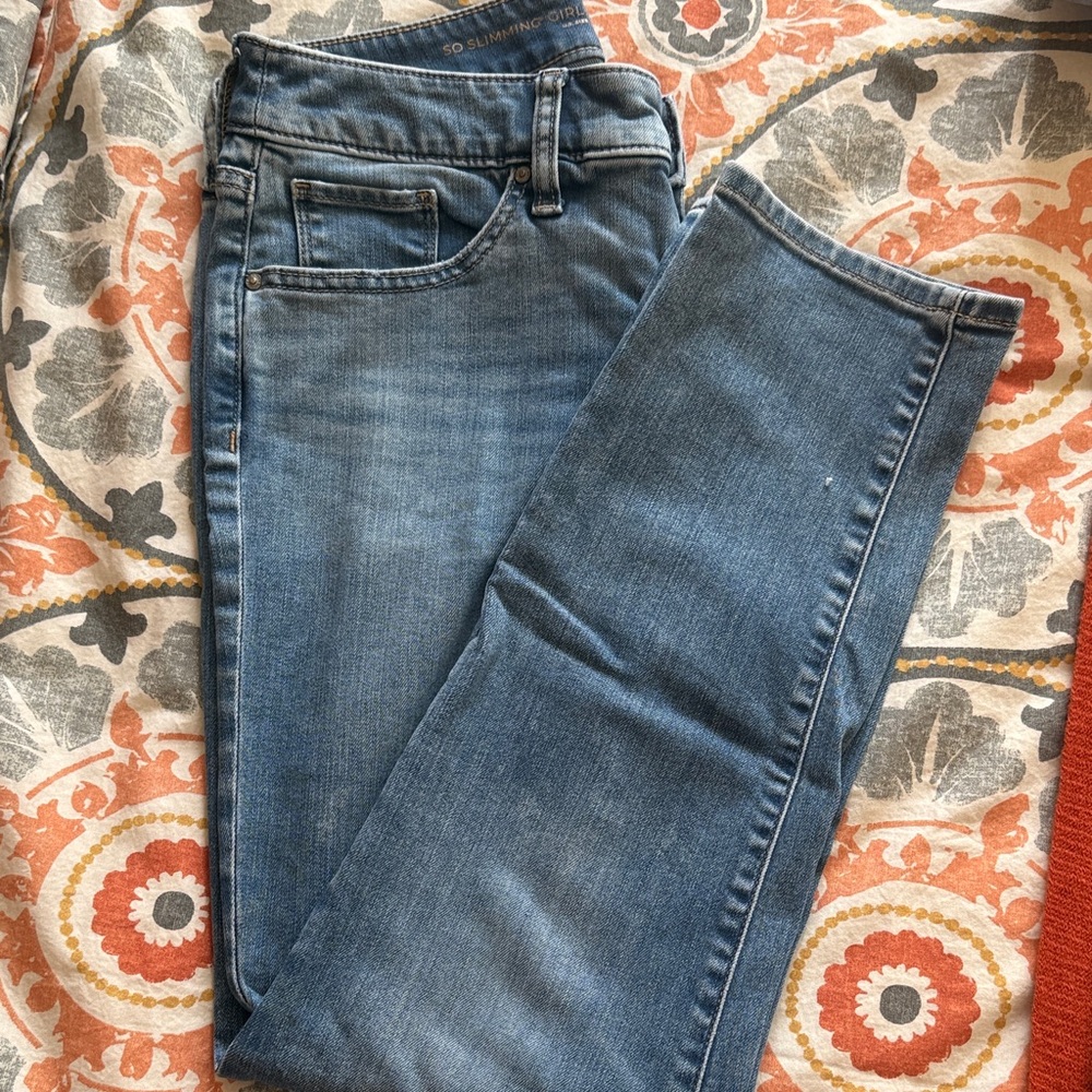 Chico's Slim Skinny Jeans in Medium Blue Wash